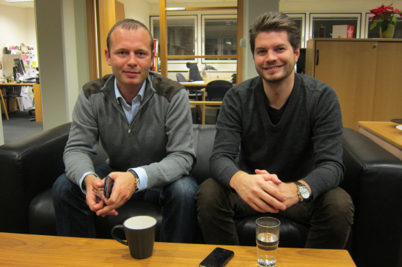 Jakob Krupka til venstre og Jarand Nystad Kleven til høyre. Foto: Elin Scott.