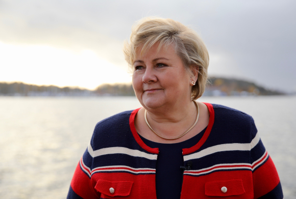 Statsminister Erna Solberg dominerte selv koronanyhetene i mars 2021, etter at hennes smittevernbrudd på Geilo ble avslørt. Foto: Eirin Larsen/Statministerens kontor